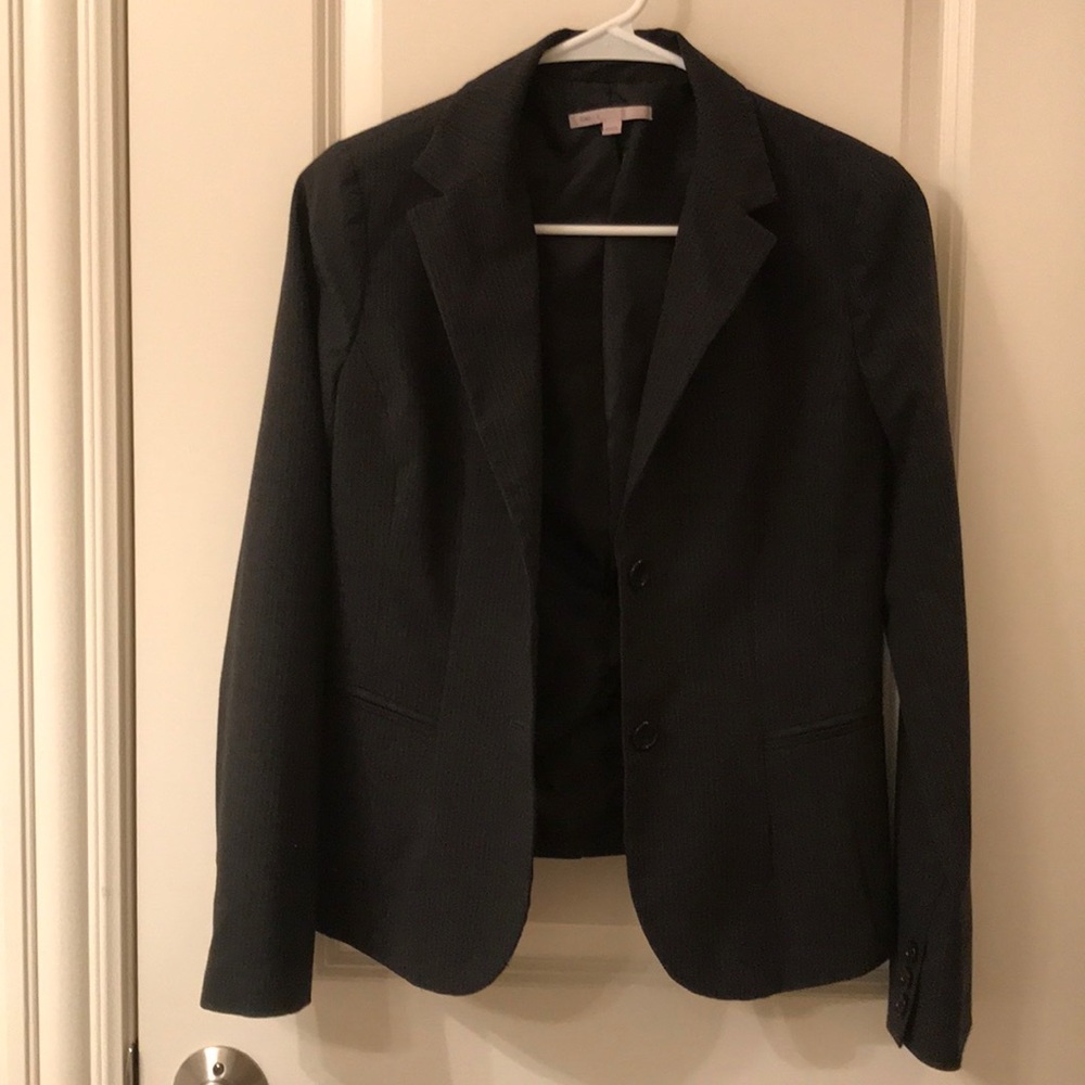 Dark Gray Pinstripe Blazer